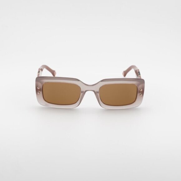 Carolina Herrera HER 0187/S 0L93 70 Sunglasses Peach Rectangle Frame main image 9